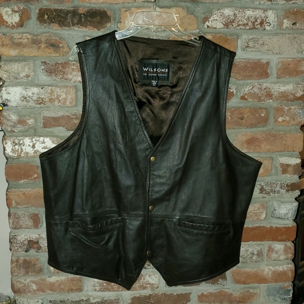 Mens Wilson leather vest